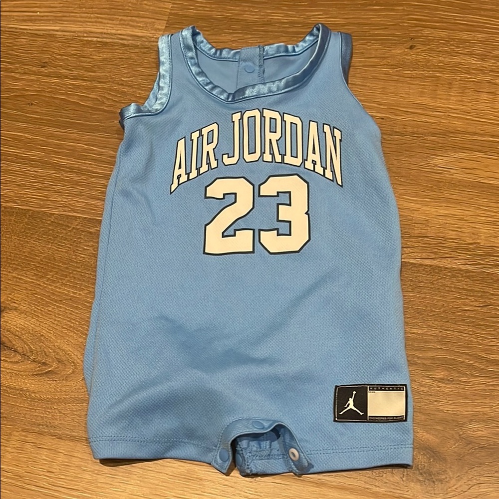 SOLD❌Air Jordan Baby Blue Romper